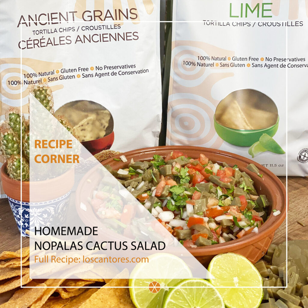 Los Cantores Recipe Corner NoPalas Cactus Salad